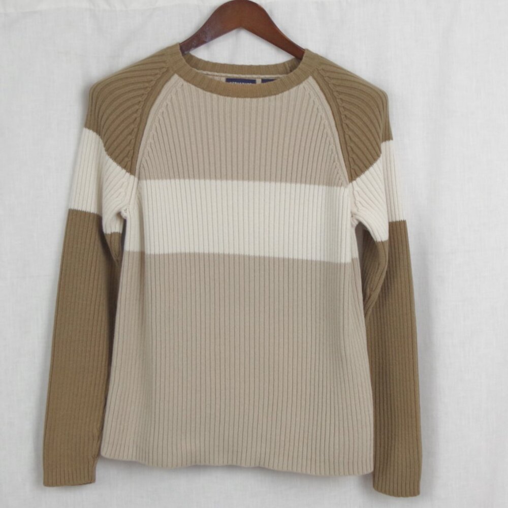 Vintage Structure Colorblock Raglan Sweater